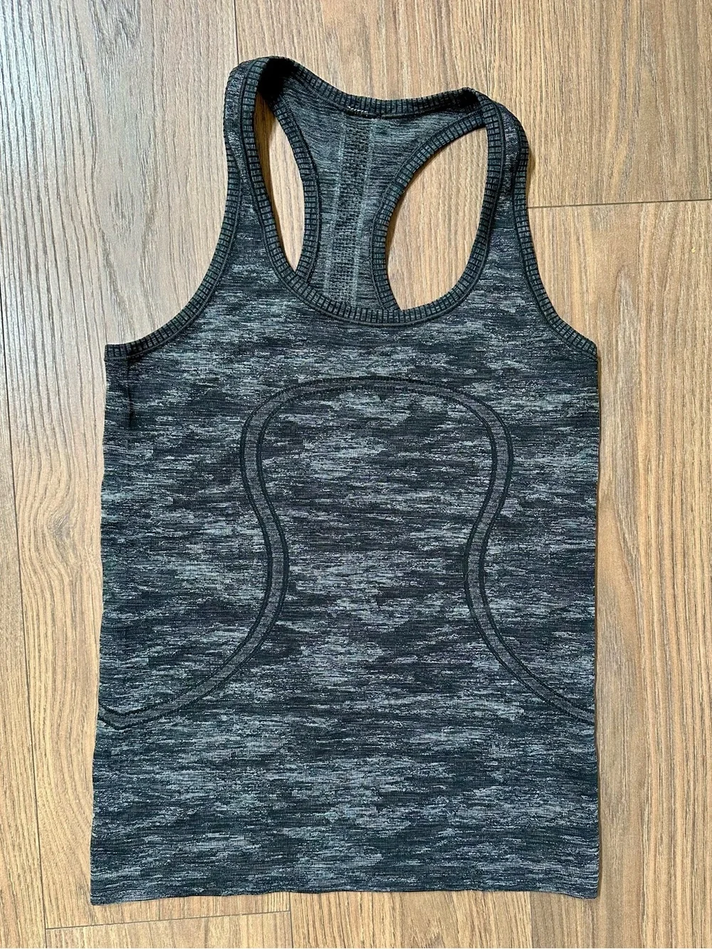 Lululemon Heathered Black Gray Racerback Tank - Picture 1 of 3